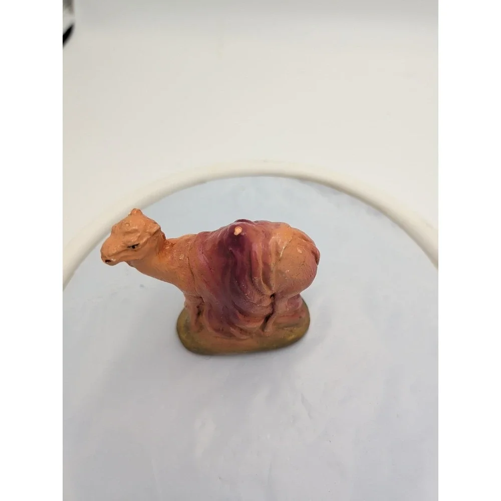 Vintage‎ Chalkware Nativity Animal Figure - Standing Camel 3-1/2